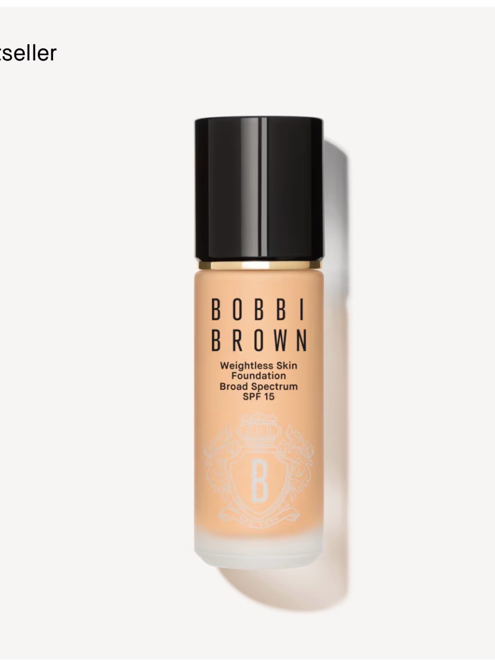 New Bobbi Brown Weightless Skin Foundation – W-048 Golden Beige